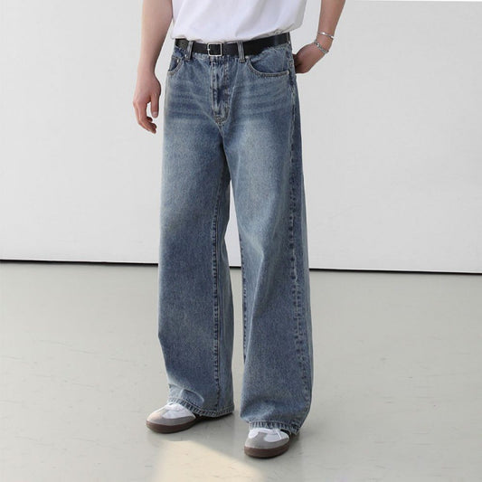 Fashion Personality Retro Washed Jeans Men