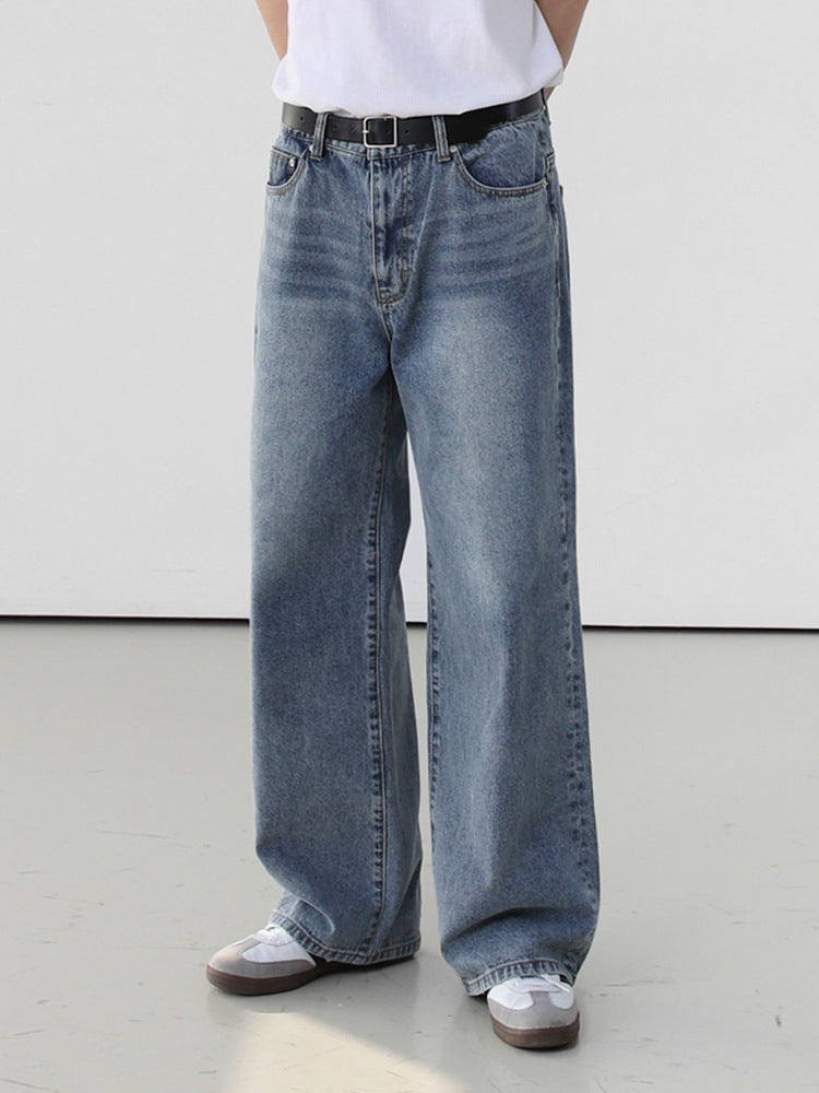 Fashion Personality Retro Washed Jeans Men